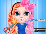 العاب تصفيف الشعر لعبة قص وتزيين الشعر Baby Elsa Hairstyle Design