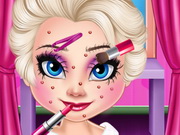 العاب السا تنظيف بشرة ومكياج جديد Baby Elsa Makeover