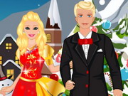 العاب تلبيس باربي وكين حب Barbie And Ken Christmas Dating