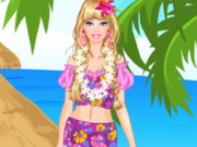 العاب تلبيس فتيات هاواي Barbie Hawaii Dress Up