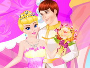 زواج سندريلا والأمير في القصر