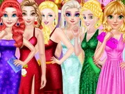 تلبيس اميرات ديزني الستة Disney Princess Christmas Ball