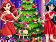 Disney Princesses Christmas Tree تزيين شجرة عيد الميلاد لعبه