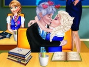 العاب القبلة من الفم Elsa And Jack Love Kiss