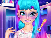 العاب فروزن تلبيس ومكياج وقص شعر وتنظيف البشرة Elsa Galaxy Makeup