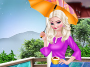 ايام المطر Elsa Rainy Day Fashion