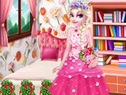 ملكة الموضة اونلاين Elsa's Flower Fashion
