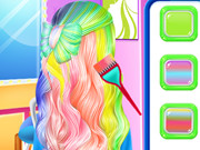 تسريحه للاطفال Elsa's Rainbow Hairstyle Design