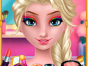 العاب بنات مكياج قوس قزح Elsa's Rainbow Style 1 Eye Makeup