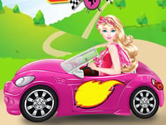 سيارة باربي الوردية