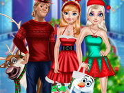 العاب تلبيس وتزيين الفتيات Frozen Christmas Eve