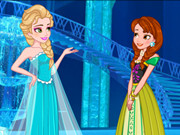 ملابس الأميرة العاب فروزن ملكة الثلج واختها
