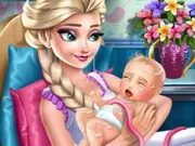 العاب توليد السا الحامل ولادة طبيعية Frozen Elsa Birth Care
