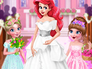 تزويق العرائس الحقيقية Frozen Sister Flower Girls