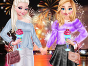 العاب تلبيس بنات السا وانا فروزن Frozen-Sisters New Year Eve
