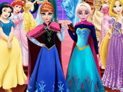 العاب تصميم ازياء السا وانا Frozen Sisters Wax Statue