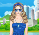 العاب تلبيس الازرق Helen Blue Beauty Dress Up