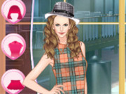 العاب تلبيس بنات فرقة الفتيات Helen Classic Tartan Dress Up