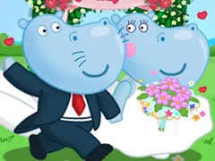 لعبة Hippo Wedding Party - تحضيرات زفاف فرس النهر الجميلة