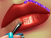 مكياج احمر شفايف