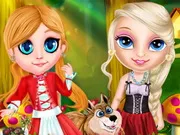 ذات الرداء الاحمر والذئب المفترس Little Elsa In Red Hood
