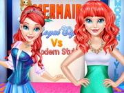 تحدي بين الاصدقاء Mermaid Royal Style Vs Modern Style