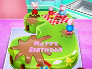 العاب طبخ كيك عيد ميلاد بالشوكولاته والكريمة Peppa Pig Birthday Cake Cooking