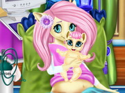 ولادة الطفل Pony Fluttershy Baby Birth