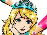 تلوين الاميرة غير متصل