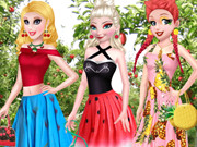 العاب تلبيس الملابس الفاقعة Princess Summer Fruits Style