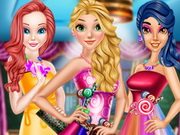 العاب فستان الوان Princesses Candy Dress