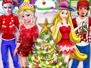 الموعد العاب تجمع العائلة Princesses Christmas Family Date