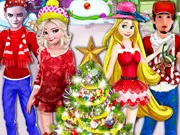 الموعد العاب تجمع العائلة Princesses Christmas Family Date