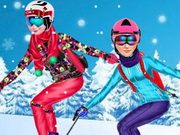 سباق التزحلق على الجليد Princesses Go Skiing