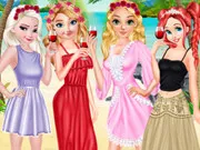 العاب تخرج اطفال Princesses Graduation Beach Party