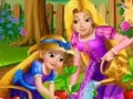 لعبة ربانزل وابنتها في حديقة الزهور - ازرعي، احصدي، وابدئي البيع في Rapunzel's Garden
