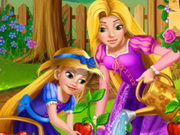 زراعة الزهور وبيعها لعبة ربانزل وابنتها Rapunzel's Garden