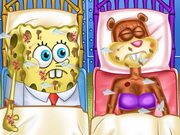 الاسعافات الاولية لعضات الكلاب Spongebob And Sandy First Aid