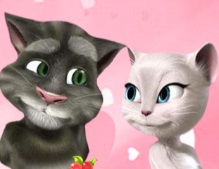 قبلة الحب العاب القط توم وانجيلا حب